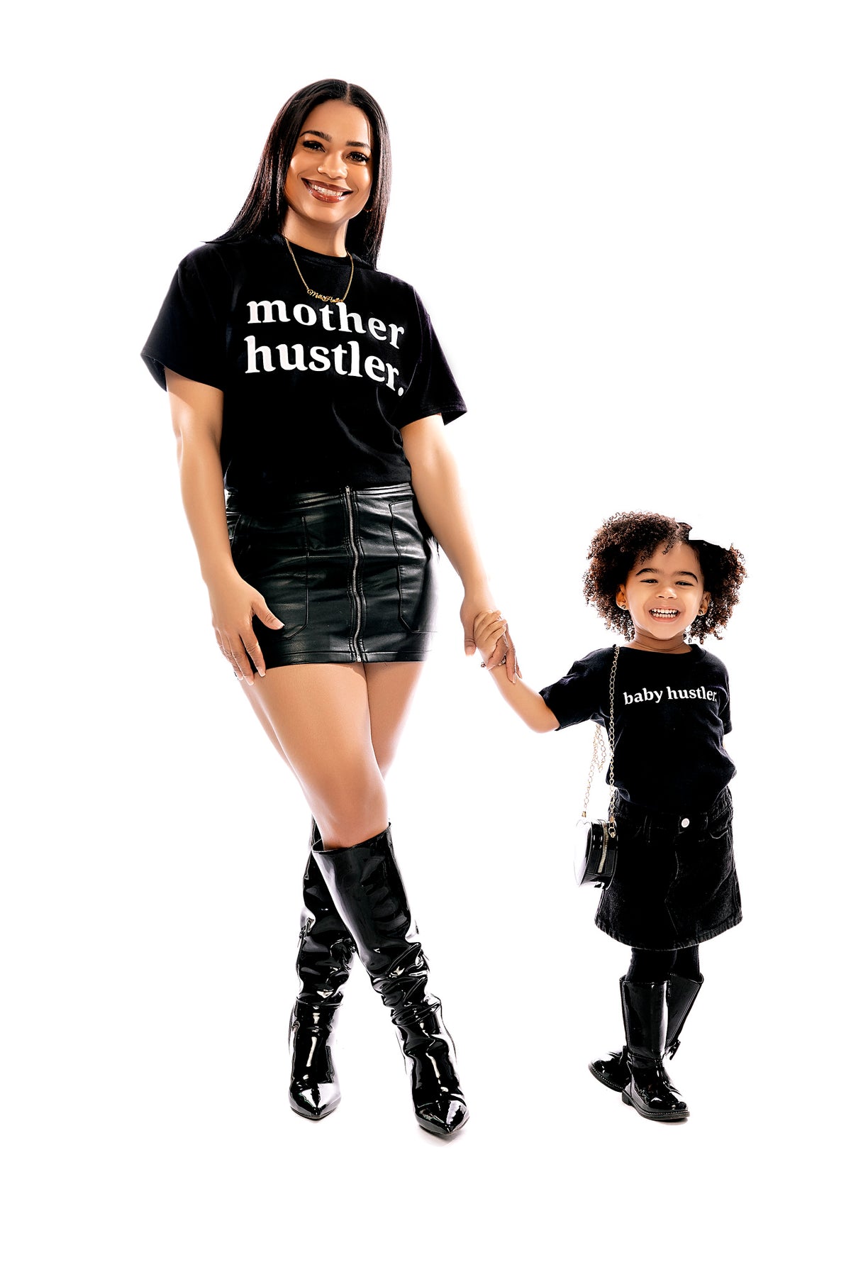 baby hustler black short sleeve lounge tee