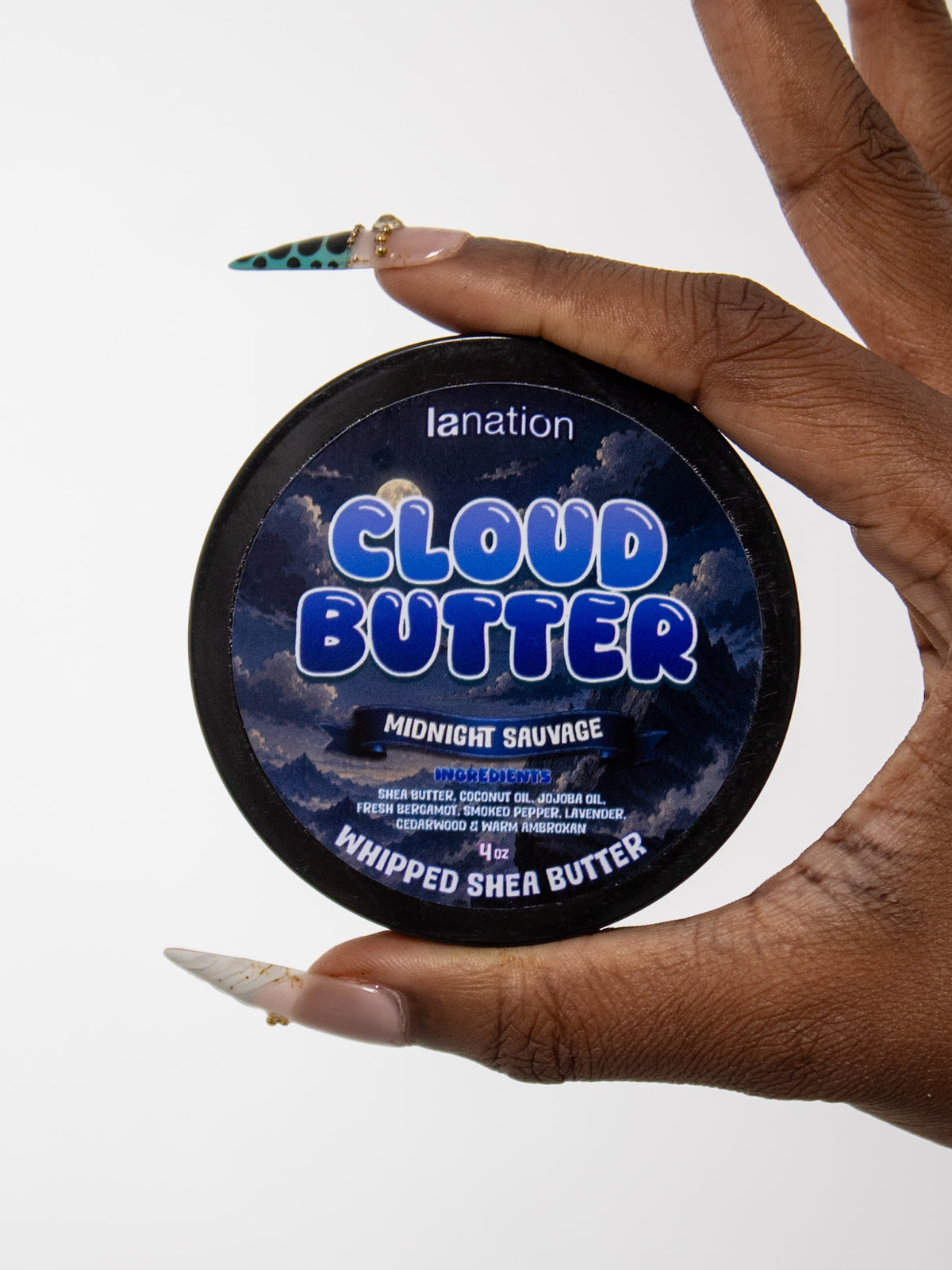 Cloud Butter styled on a vanity as part of a getting-ready routine