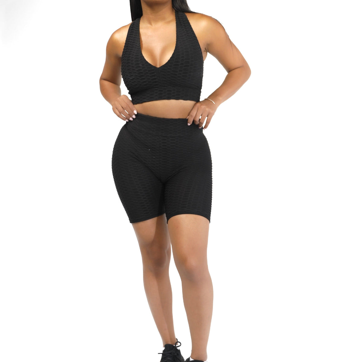 calabasas biker shorts set
