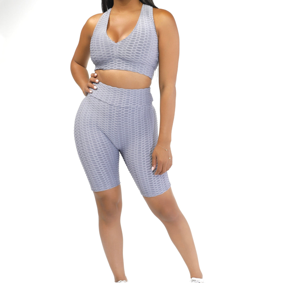 calabasas biker shorts set