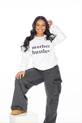 White Mother Hustler Lounge Crewneck