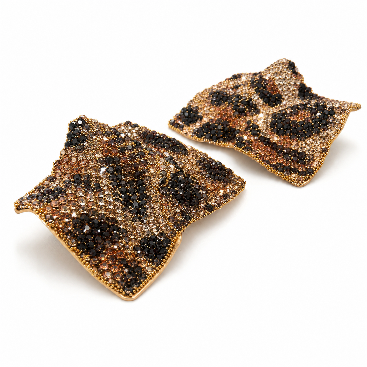 le safari plate earrings