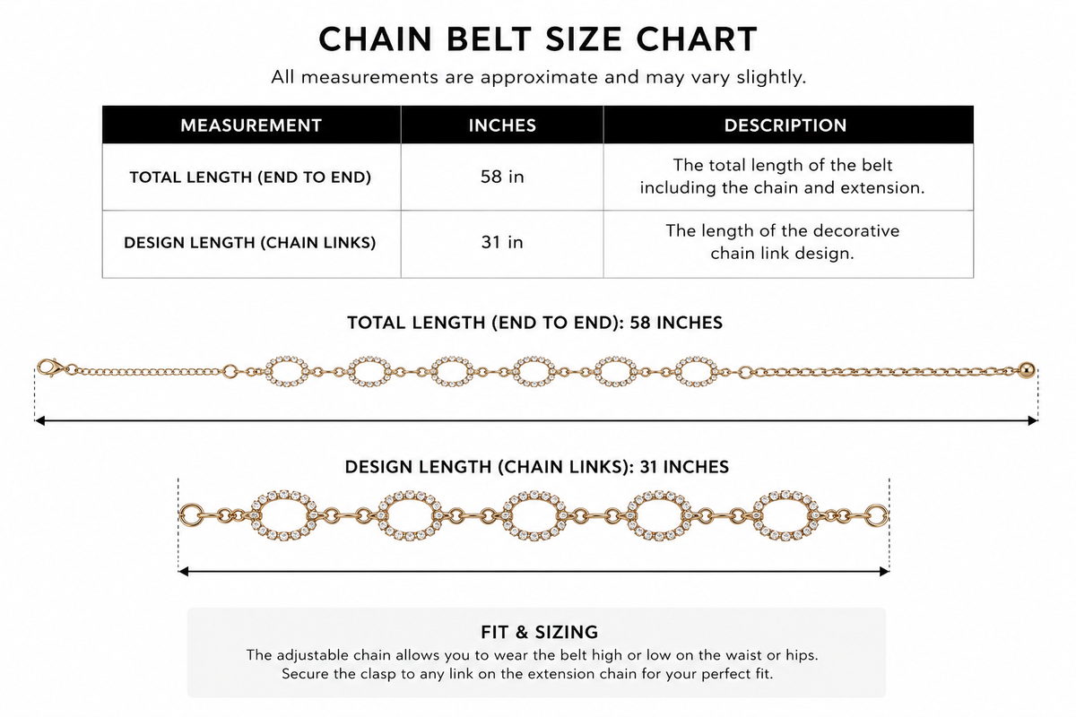 allure chain belt