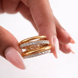 The Cork Stack Ring (Size 7)
