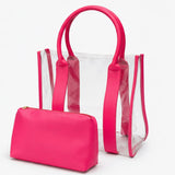 Pink Clear Tote Bag