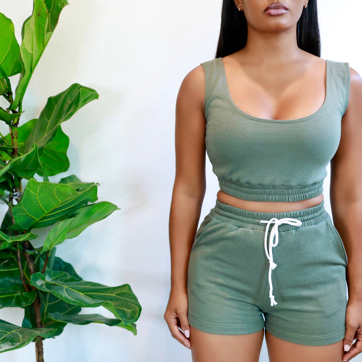 lanation sweat short set