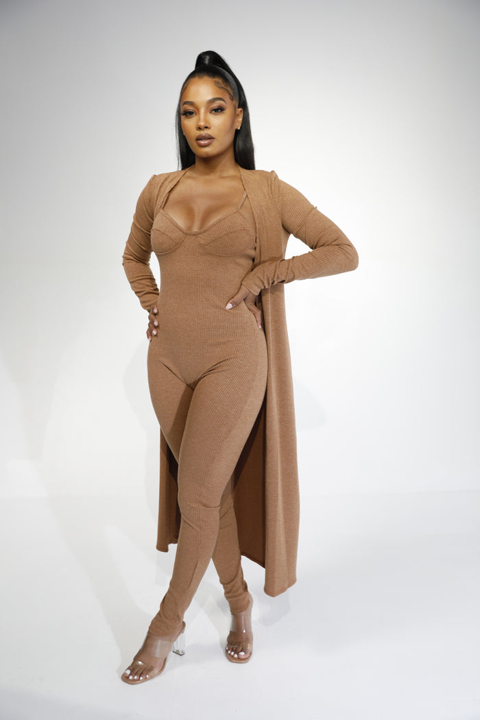 knit bodysuit + cardigan